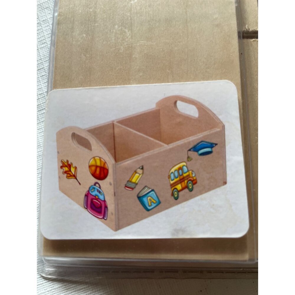 Kids Storage Box Project Kit With Partition & Stickers - Picture 2 of 11